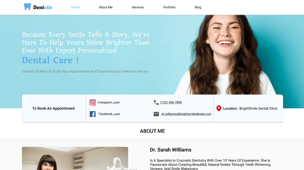 Dental Clinic Website